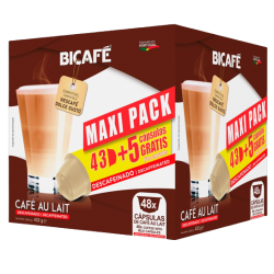 BICAFE CAFE AU LAIT DECAFFEINATO MAXI PACK | system Dolce Gusto 48 szt.