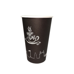 CITY CUP BLACK  kubeczek vendingowy, papierowy | 180 ml