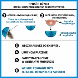 BARBARO Corposa 50 szt. Kapsułki Uzupełniające do Nespresso VERTUO Zamiennik