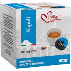 Italian Coffee ASTUCCI - Napoli RISTRETTO | system a Modo Mio (16 kapsuł)