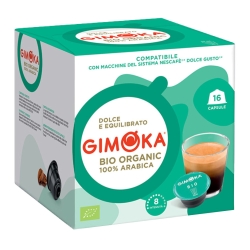 GIMOKA  Bio Organic 100% Arabica | system Dolce Gusto 16 szt.