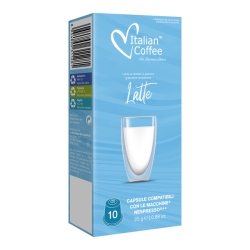 Italian Coffee - LATTE mleko kapsułki z mlekiem do Nespresso 10 szt.