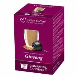 Kapsułki do Caffitaly / Cafissimo 12 szt. Italian Coffee Ginseng Kawa z Rzeń-szeniem