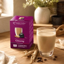 Kapsułki do Caffitaly / Cafissimo 12 szt. Italian Coffee Ginseng Kawa z Rzeń-szeniem