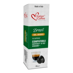 Italian Coffee Brasil 100% Arabica – kapsułki Caffitaly, 10 sztuk
