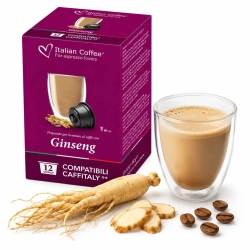 Kapsułki do Caffitaly / Cafissimo 12 szt. Italian Coffee Ginseng Kawa z Rzeń-szeniem