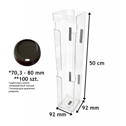 Podajnik na wieczka śr. 70,3 - 80,0 mm