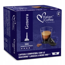 Italian Coffee ASTUCCI - Genova DECAFFEINATO | system A Modo Mio 16 szt.