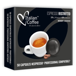 Italian Coffee Espresso RISTRETTO | system Nespresso PROFESSIONAL 50 szt.