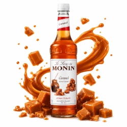 MONIN Caramel 1 L -  Syrop Karmelowy do kawy i Deserów
